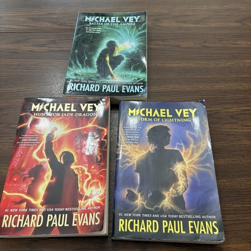 Michael Vey Books Lot Of 3 Richard Paul Evans Books 3-5